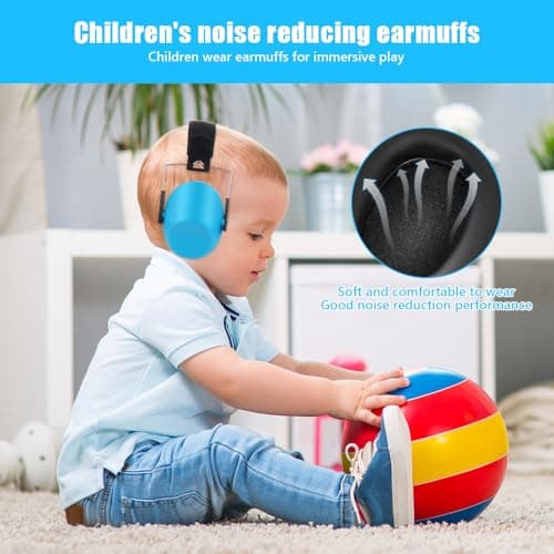 JOAASU 3 Pack Kids Ear Defenders, Ear Defenders Children, 26dB SNR Noise Cancelling Headphones for Kids, Soft Childrens Ear Headphones Ear Muffs, for Boys, Girls, Toddlers, Child (3 Pack) — view 4