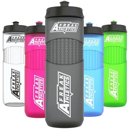 Freak Athletics Sports Water Bottle -750ml (Black Transparent) BPA Free
