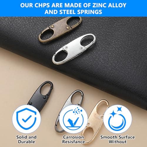 15 Pcs Zipper Clips Anti Theft, Zipper Locks for Backpacks — view 3