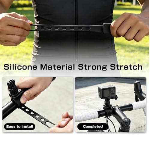 Quick Release Camera 360° Strap Mount Flexible Wrap Band for Insta360 X6X5 — view 4