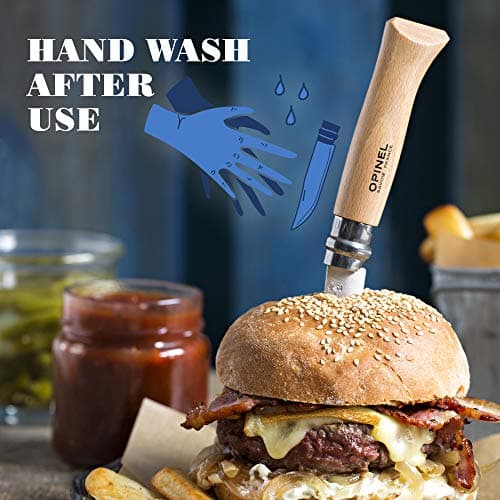Opinel No.8 VRI Oak Handle Lock Knife - Brown — view 5