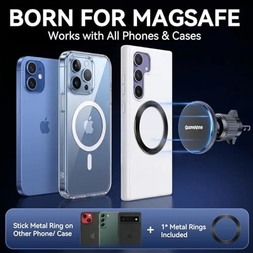 GizmoVine MagSafe Car Mount, Magnetic Car Phone Holder for iPhone 12-17 — view 6