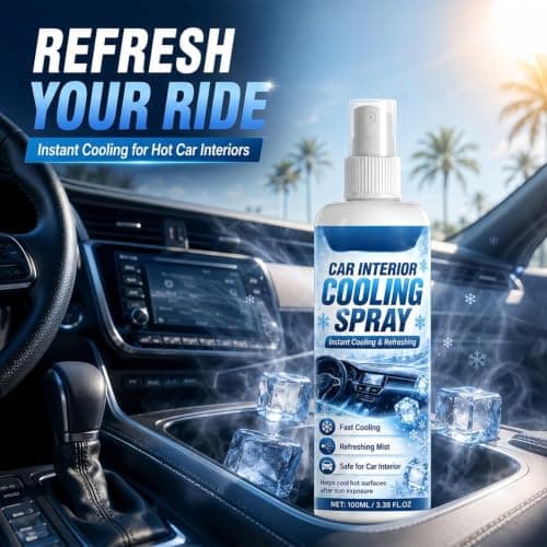 Cooling Mist Spray, Cooling Spray for Car, Instant Heat Relief, Air Refresh Cooling Spray for Quick Cooldown for Long Driving Commuting Travel Road Trip (C) — view 5