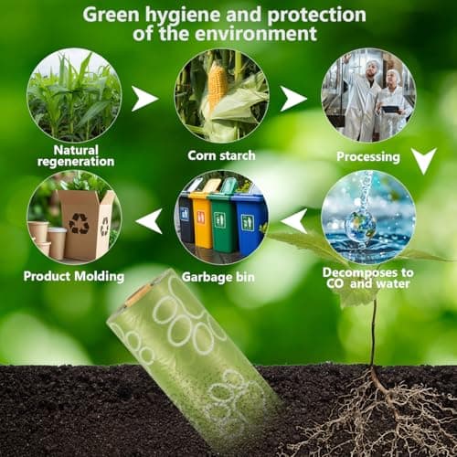 Qiookioo Poop Bags Rolls 256 Count - 9x13 Inches Green Thickened Leakproof Lavender scent Poo Bags for Dogs, Eco-Friendly Pet Waste Bags for Walking, Home, Travel — view 3