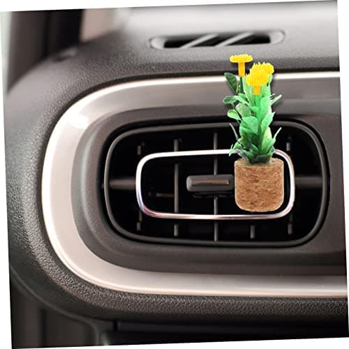 Car Air Freshener Clip Simulated Plant Pot Vent Decoration — view 5