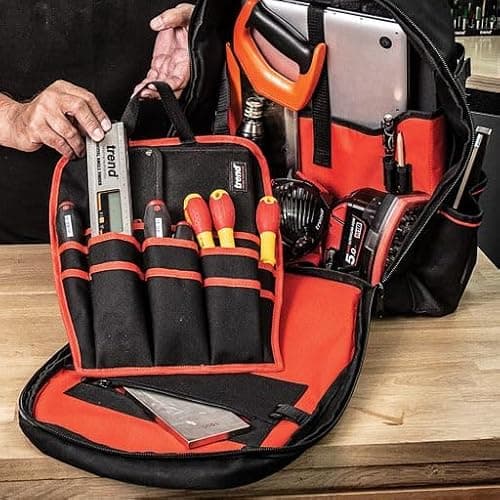 Trend Wheeled Backpack Tool Bag, Durable & Weatherproof, Multi-Storage, Convenient Tool Transport, TB/WBP — view 6