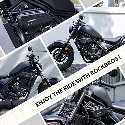 ROCKBROS Motorcycle Bag Frame Bag Motorcycle Water-Repellent Tool Bag 1.5L Black, Compatible with Most Motorcycles — view 5