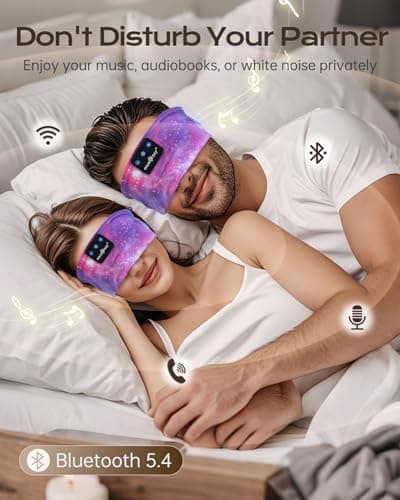 MUSICOZY Sleep Headphones Headband,Adjustable Sleeping Headphones — view 6