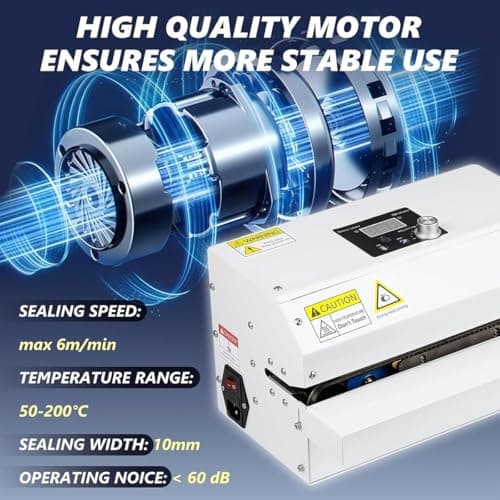 Automatic Heat Sealer Machine for Plastic Packing Bags, Commercial Grade — view 4