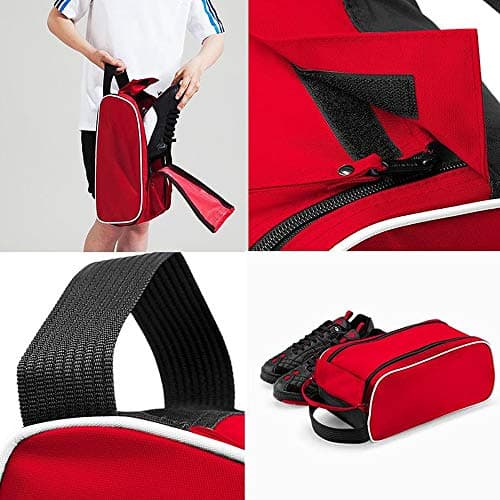 Personalised with Any Name Football/Golf/Sport Boot/Shoe/Travel Bag for Boy/Girl Men/Women. (Red, One Size) — view 4