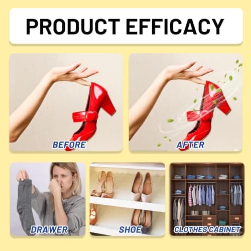 TUBAWD 12PCS Reusable Shoe Deodorizer Balls, Long‑Lasting Botanical Odour Eliminator for Shoes, Trainers, Wardrobes, Cars & Gym Lockers — view 3