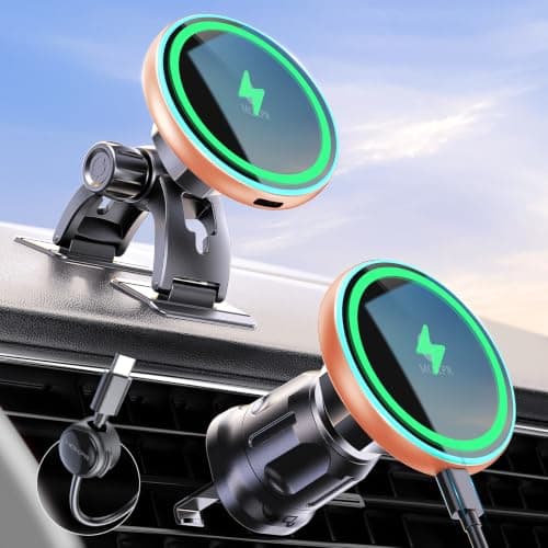 MOKPR for Magsafe Car Mount Charger, 15W for Magsafe Car Charger