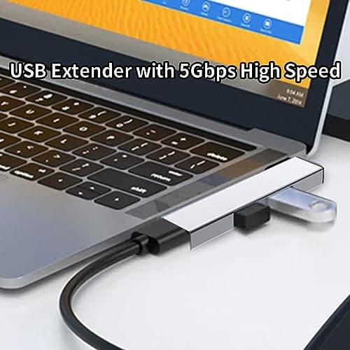 USB Port Hub 5Gbps High Speed Portable USB Extender Fast Heat Dissipation — view 6
