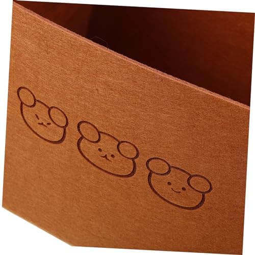 Cabilock Car Trunk Storage Organizer Tote Bag Large Brown Felt — view 4