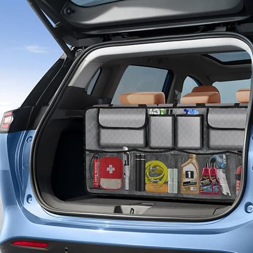 NEWFOM Car Trunk Organizer and Storage, Large Capacity Backseat Hanging Storage Accessories, Backseat Car Organizer for SUV/MPV/Truck (Grey) — view 6