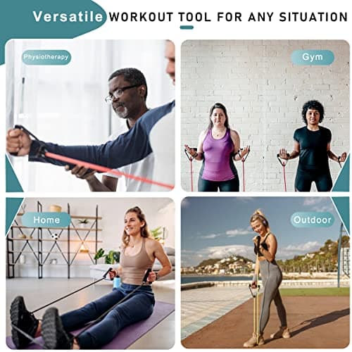 Resistance Bands with Handles, Exercise Bands with Handles, Door Anchor — view 5