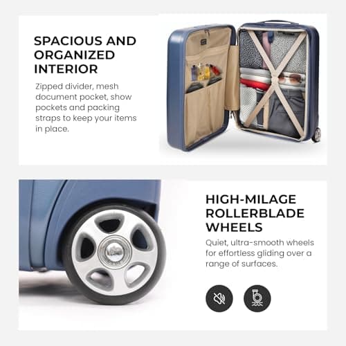 Aerolite 55x40x20 Expandable Ryanair Priority Cabin Suitcase, 2 Wheels — view 4