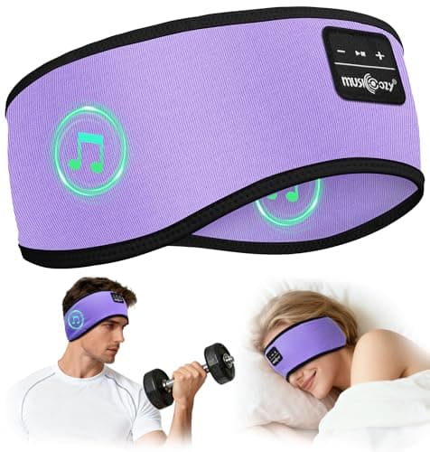 MUSICOZY Sleep Headphones Cooling Headband Headphones Bamboo Cotton