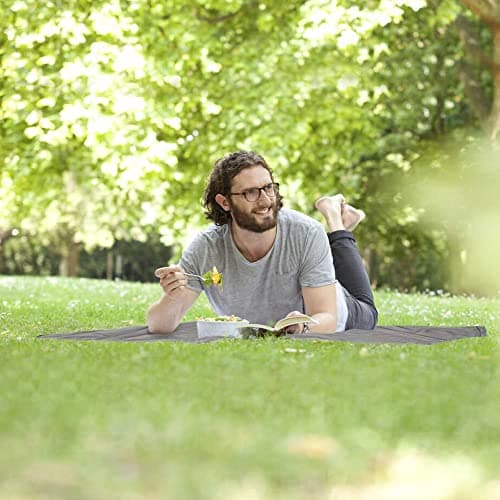 Siegvoll Mini Pocket Beach Mat Picnic Blanket 70 x 110 cm (Grey) — view 6