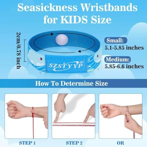SZSTYYP Travel Sickness Bands for Kids Motion Sickness Bands for Kids Anti-Nausea Wristbands for Car Sea Air Sickness… — view 3