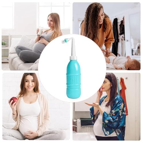 Cleansing Bottle for Women - 300ml Women Hygiene Kit, Travel Vaginal Rinse, Soft Tip Washer | Ergonomic Feminine Cleansing Solution for Postpartum Care Home Use Outdoor Convenience — view 4