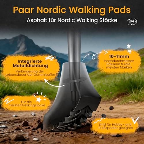 Nordic Walking Skates 12 Pieces, Universal Walking Stick Tip — view 4