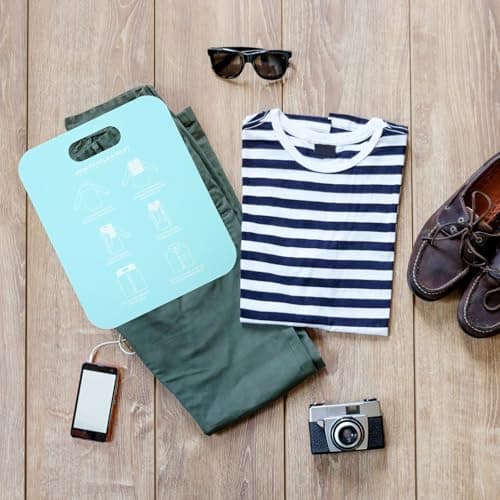 2pcs PP Clothes Folding Board, Portable Shirt Folder for Home Travel — view 5