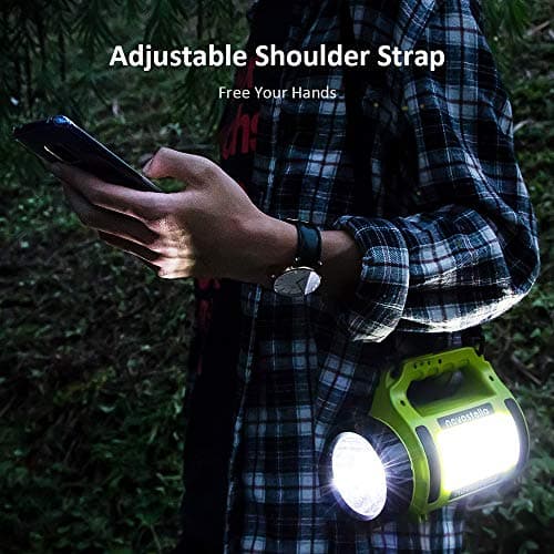 Rechargeable LED Lantern Torch Bright Camping Light Outdoor Flashlight — view 5