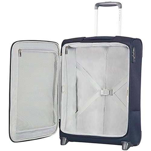 Samsonite Base Boost – Cabin Suitcase 55 x 40 x 20 cm, with 2 Wheels, Soft-Sided Cabin Suitcase Suitable for Most Airlines, Including Ryanair and EasyJet, TSA Lock, Lightweight, 41 L, Navy Blue — view 2