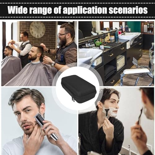 Hair Clipper Storage Case, Clipper Storage Holder, Hard Travel Suitcase, Hair Trimmer Box, Portable Shaver Grooming Box for Women Men — view 4