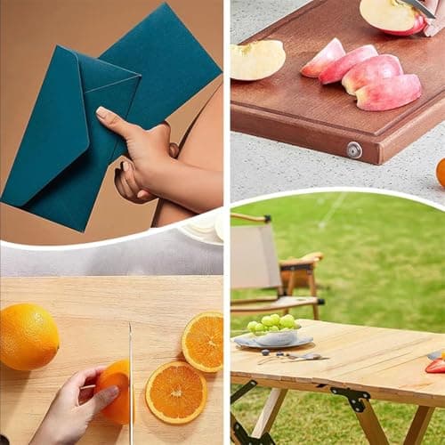 Portable Stainless Steel Fruit Knife with Sheath for Outdoor Camping Silver — view 5
