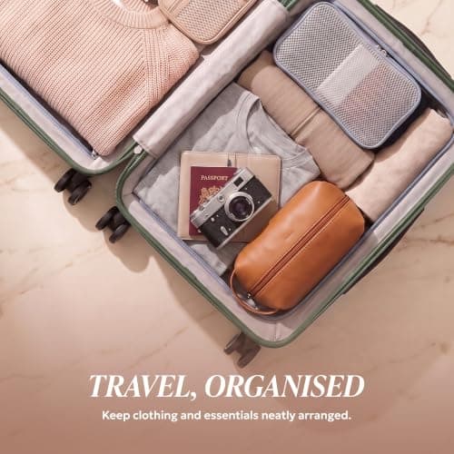 LUGG Vacay 32 Inch Suitcase, ABS Hard Shell Luggage with TSA Indent Lock, Aluminium Trolley Handle, 360° Spinner Wheels, Water-Resistant & Durable, Airline Compatible (86 x 31 x 58cm)-1 Year Warranty — view 6