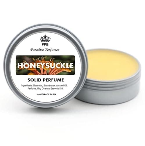 Honeysuckle Natural Solid Perfume 15ml Fragrance Balm Cruelty Alcohol Free Handmade in UK