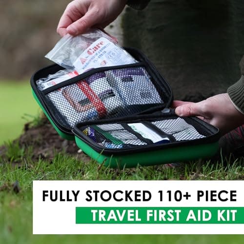 Deca+Med Premium First Aid Kits | Safety Essentials for Home, Office, Car, Caravan, Travel, and Camping (Hard Shell Outdoor First Aid Kit) — view 4