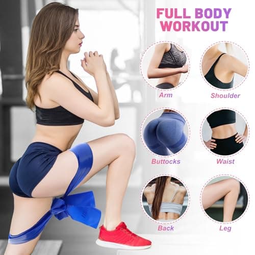 5-Pack Resistance Bands Set, 150 cm Exercise Bands for Yoga Fitness — view 5