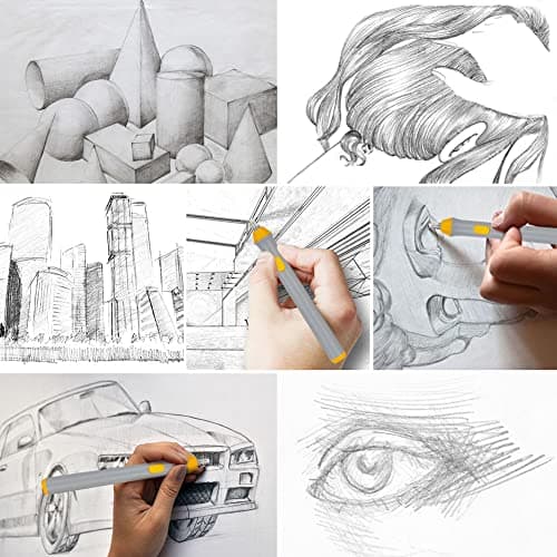 OFFCUP Electric Eraser, Portable Pencil Eraser, 22pcs Refills - Automatic Rubber for Sketching/Drafting/Drawing/Graphite Pencils - Grey — view 6