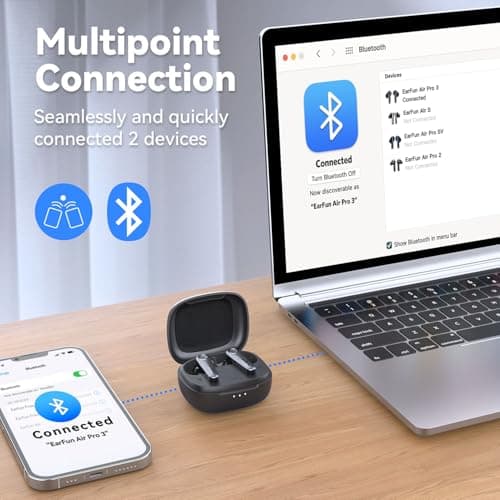 EarFun Pro 3 Adaptive Noise Cancelling Wireless Earbuds Air Qualcomm® aptX™ — view 5