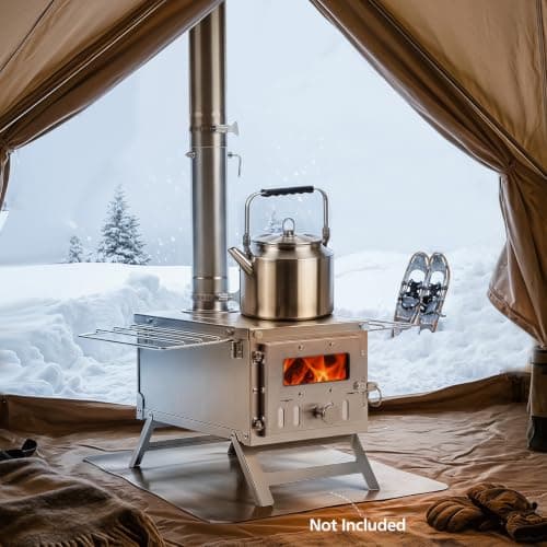 TANGZON Hot Tent Stove, Portable Wood Burning Camping Stove — view 2