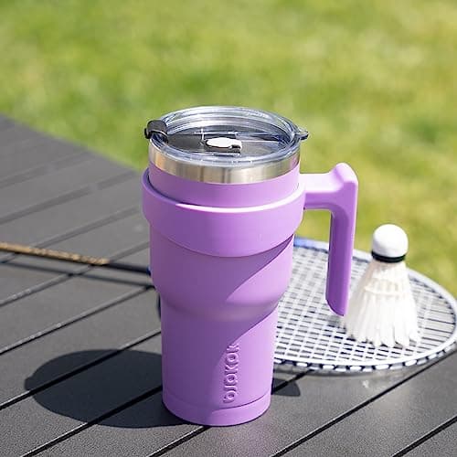 BJPKPK 300 ml Mini Tumbler with Lid, Straw & Handle, Insulated Steel Cup — view 6