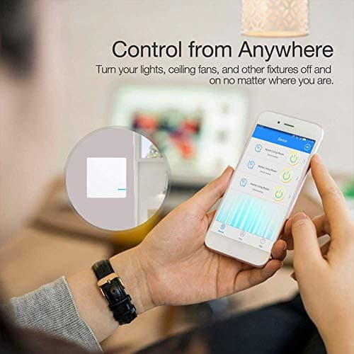 NineLeaf 5Pack Portable WiFi Wireless Smart Switch Receiver Kit for Light Lamp with Remote Control Wire Free Receiver No Wiring Battery Required, Work with Alexa, Echo,Google Home,Tuya. Smart Life App — view 2