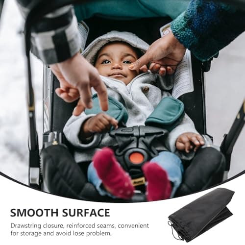 Generic Stroller Travel Storage Bag Universal Dustproof Cover for Pram, Lightweight Portable Stroller Bag for Airplane Gate Check and Outdoor Use — view 6