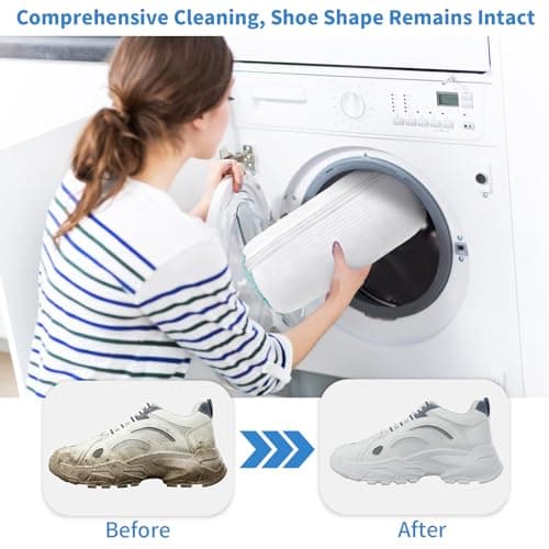 Shoe & Trainer Washing Machine Bag, Mesh Laundry Bag, Reusable 2 Pack — view 4