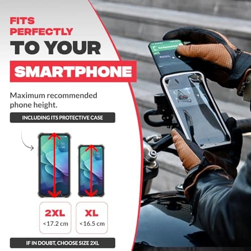 Shapeheart Motorbike Phone Holder & Detachable Magnetic Weatherproof Pouch — view 5