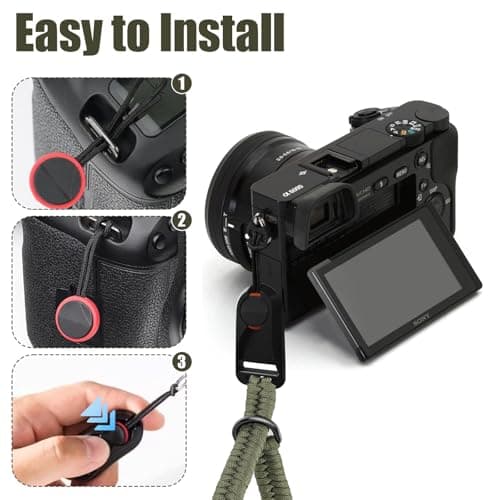 Camera Strap Quick Release Paracord Rope Camera Wrist Straps Adjustable — view 3