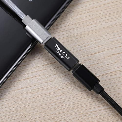 USB C Female To Female Adapter - Type-C Coupler, Aluminum Alloy Females Connector, 10Gbps Data Transfer Adapter For Phones Tablets Laptops Provides Stable Connection For Travel — view 3