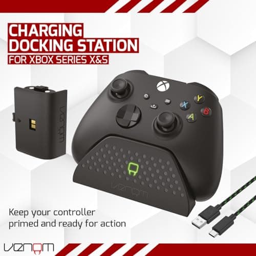 Venom Charging Dock with Rechargeable Battery Pack - Black (Xbox Series X & S/Xbox One) — view 2