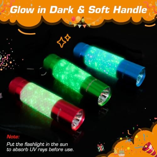 EverBrite 3-Pack Mini LED Torch, Glow in Dark Flashlights — view 4