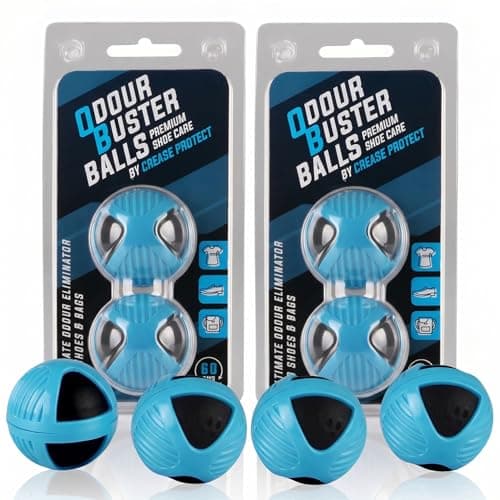 Odour Buster Shoe Deodoriser Balls - Odour Neutralising Shoe Freshener for Trainers, Sports Shoes, Bags & Lockers - Reusable Smell Remover (2 Pack)