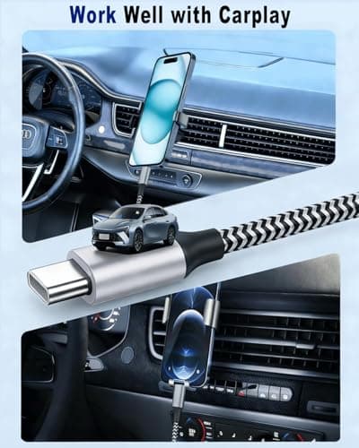 USB C Charger Cable,3Pack 1.8M/6FT USB to USB C Cable,Type C Fast Charging — view 6