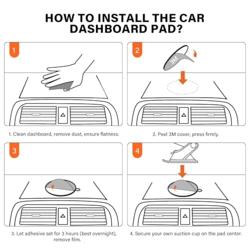 APPS2Car 76MM Dashboard Pad Mounting Disk 3 Pcs — view 6